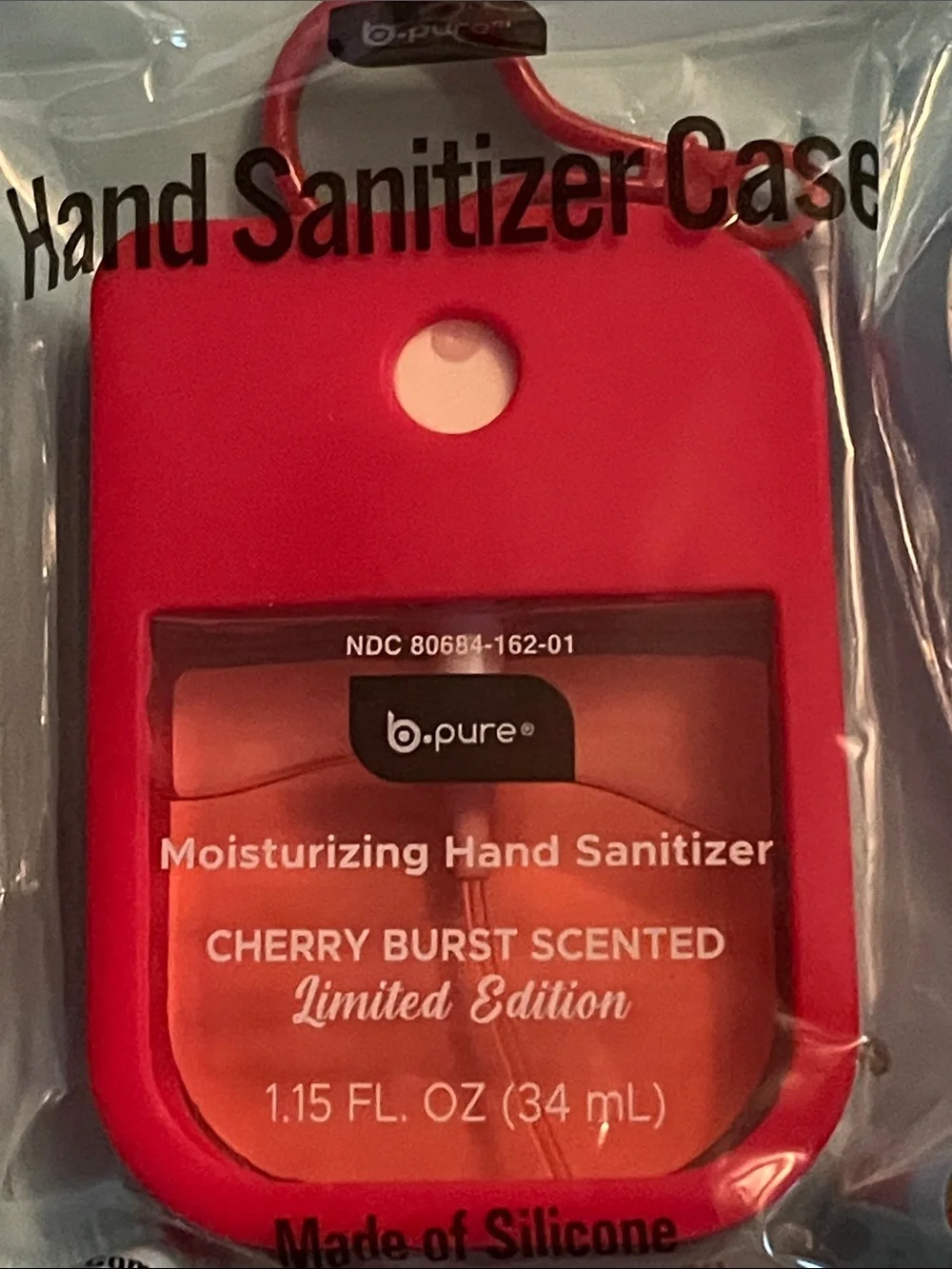 Spray Hand Santizers in Matching Clip On Silicone Cases